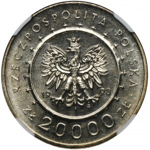 20.000 złotych 1993 Zamek w Łańcucie - NGC MS66