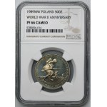 500 zloty 1989 50th Anniversary of the Defensive War of the Polish Nation - NGC PF66 CAMEO