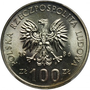 100 złotych 1986 Władysław I Łokietek - PCGS MS67