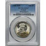 100 złotych 1986 Władysław I Łokietek - PCGS MS67