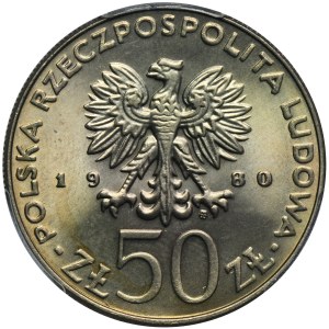 50 złotych 1980 Bolesław I Chrobry - PCGS MS67