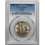 10 zloty 1971 50th anniversary of the Silesian Uprising - PCGS MS67