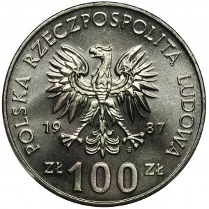 100 złotych 1987 Kazimierz III Wielki - PCGS MS67