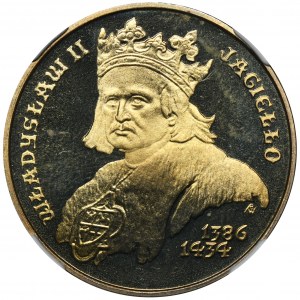 500 złotych 1989 Władysław II Jagiełło - NGC PF67 CAMEO