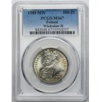 500 złotych 1989 Władysław II Jagiełło - PCGS MS67