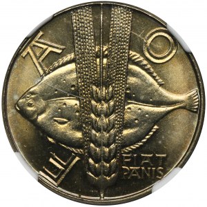 10 złotych 1971 FAO, Ryba - NGC MS66