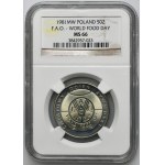 50 złotych 1981 Światowy Dzień Żywności - NGC MS66