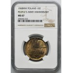 10 złotych 1968 XXV lat Ludowego Wojska Polskiego - NGC MS67