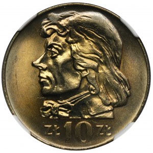 10 złotych 1970 Kościuszko - NGC MS65