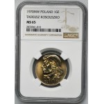 10 gold 1970 Kosciuszko - NGC MS65