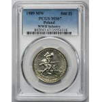 500 zloty 1989 50th Anniversary of the Defensive War of the Polish Nation - PCGS MS67