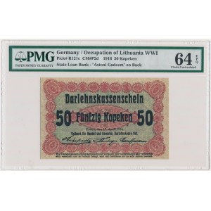 Posen, 50 Kopecks 1916 - short clause (P2c) - PMG 64 EPQ