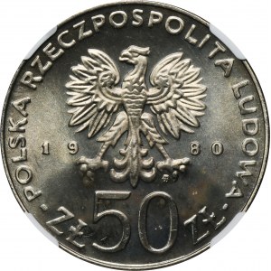 50 Zloty 1980 Bolesław I. Chrobry - NGC MS66