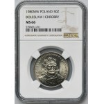 50 złotych 1980 Bolesław I Chrobry - NGC MS66