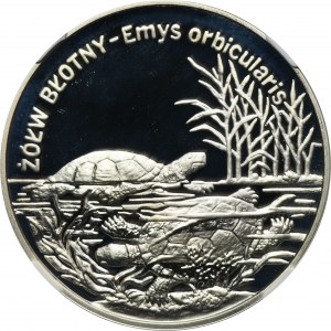 20 złotych 2002 Żółw błotny - NGC PF68 ULTRA CAMEO