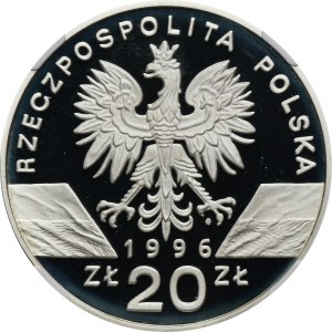 20 złotych 1996 Jeż - NGC PF67 ULTRA CAMEO