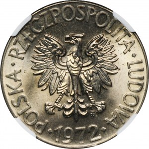 10 złotych 1972 Kościuszko - NGC MS65