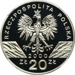 20 złotych 2000 Dudek - NGC PF68 ULTRA CAMEO