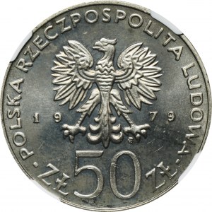 50 złotych 1979 Mieszko I - NGC MS65