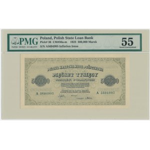 500.000 marek 1923 - A - 7 cyfr - PMG 55