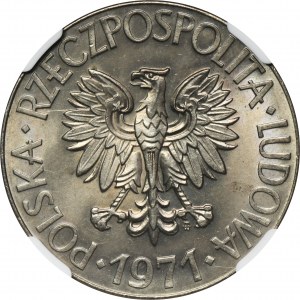 10 złotych 1971 Kościuszko - NGC MS64