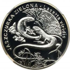 20 złotych 2009 Jaszczurka Zielona - NGC PF68 ULTRA CAMEO