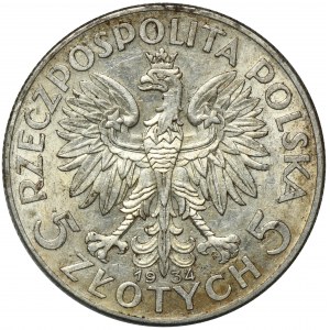 Kopf einer Frau, 5 Zloty Warschau 1934