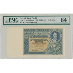 20 Gold 1931 - DT. - PMG 64