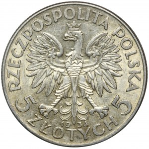 Kopf einer Frau, 5 Zloty Warschau 1934