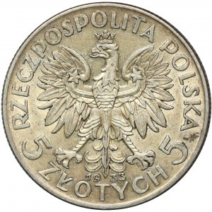 Głowa Kobiety, 5 złotych Warszawa 1933