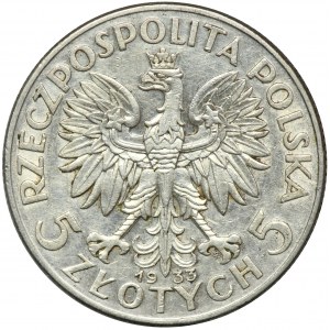 Kopf einer Frau, 5 Zloty Warschau 1933