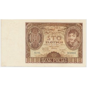 100 gold 1932 - Ser.AU - called +X+ -.