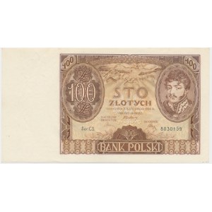 100 Zloty 1934 - Ser. C.S. - ohne zusätzliche znw. -