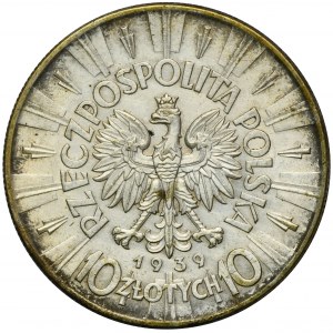 Piłsudski, 10 złotych 1939