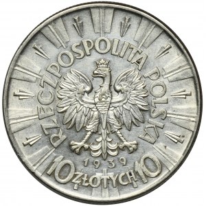 Piłsudski, 10 złotych 1939