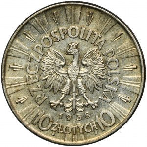 Piłsudski, 10 złotych 1938