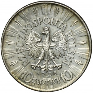 Pilsudski, 10 zloty 1938
