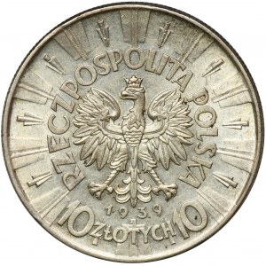 Piłsudski, 10 złotych 1939