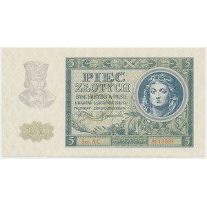 5 złotych 1941 - AC -