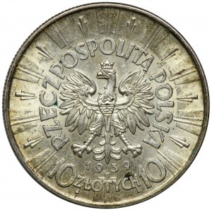 Piłsudski, 10 złotych 1939