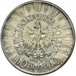 Piłsudski, 10 złotych 1936