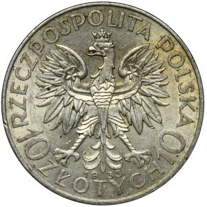 Kopf einer Frau, 10 Zloty Warschau 1933