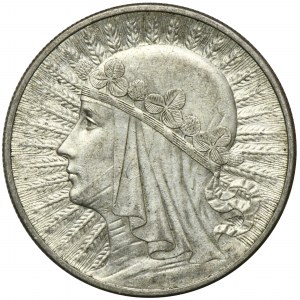 Głowa Kobiety, 10 złotych Londyn 1932