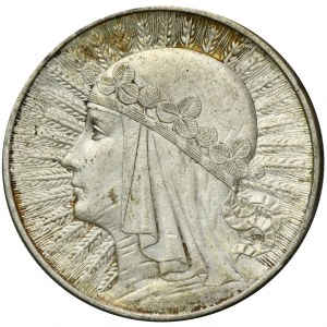 Głowa Kobiety, 10 złotych Londyn 1932