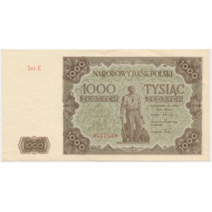 1,000 zloty 1947 - E -.