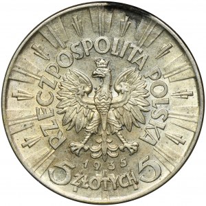 Piłsudski, 5 złotych 1935