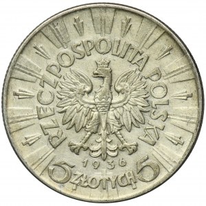 Piłsudski, 5 złotych 1936