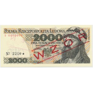 2.000 złotych 1979 - WZÓR - S 0000000 - No.2240 -