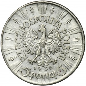 Piłsudski, 5 złotych 1936