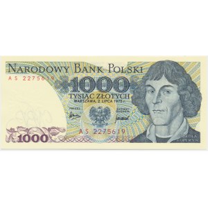 1,000 PLN 1975 - AS -.